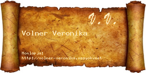 Volner Veronika névjegykártya